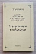 O poprawnym przekładaniu (Cyceron, św. Hieronim i in.)