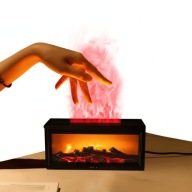 Nawilżacz Powietrza Aromaterapia Cichy Efekt Ognia i Komineka 280ml