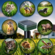 4X SILNY ODSTRASZACZ NA KRETY NORNICE MYSZY KUNY GRYZONIE SOLARNY 3400m²