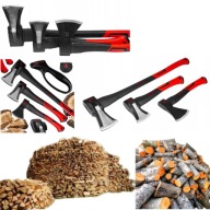 SIEKIERA ROZŁUPUJĄCA DUŻA ZESTAW SIEKIER FIBERGLASS 3 SZT + OSTRZAŁKA