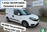 Fiat Doblo 1.4Tjet120KM 3 osobowy 2020 rNowym LPG przebieg 48 tys km2XDoblo