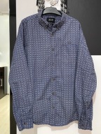 F Koszula Only & Sons biel niebieski artystyczny mix kwiatowy bawełna L