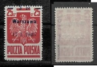 WARSZAWA 348b BŁĄD B3 Nadruk 24 Gwarancja i opis bez podlepki MNH **