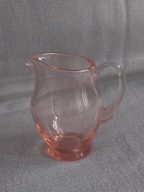 HUTA SUDETY Z.HORBOWY DZBANEK MLECZNIK SZKŁO ROZALINOWE LATA 80