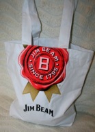 ORYGINALNA TORBA JIM BEAM KOLEKCJONERSKA SHOPPER NA ZAKUPY BIAŁA NOWA
