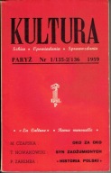 KULTURA 1959 nr 1-2 Czapska Hostowiec Swianiewicz Pankowski