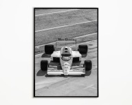 PLAKAT AYRTON SENNA LOTUS F1 FORMULA 1 GP BOLID WYŚCIGOWY PLAKAT A3