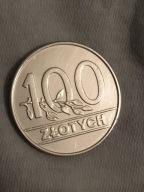 100ZŁ 1990r Moneta Kolekcjonerska ładny stan