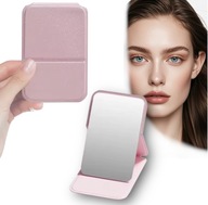 MINI LUSTERKO SKŁADANE RÓŻOWE - IDEALNE DO TOREBKI I PODRÓŻY!