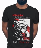 Koszulka męska bawełniana z nadrukiem anime ATTACK ON TITAN ATAK TYTANÓW