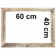 Rama dębowa na obraz mapę puzzle 40x60 cm