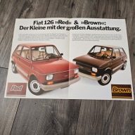 Fiat 126 Red 126 Brown Maluch 1980