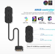 KONTROLER ARGB 5V 3-PIN + PILOT RGB DO PC NOWY