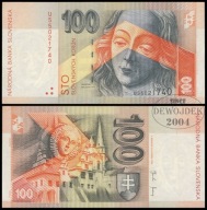 BNA - SŁOWACJA 100 Koron 2004 U 55021740 # P44 # PWPW # VF++