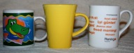 SUPER KUBEK CERAMICZNY KOMPLET DLA CAŁEJ RODZINY 3 SZTUKI DO HERBATY KAWY