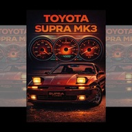 Plakat Motoryzacyjny Toyota Supra MK3 A4 (21 x 29,7 cm)