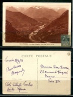 K23463)Francja: Lourdes, La Vallee D` Argeles - Vue Prise du Jer, w. 1931