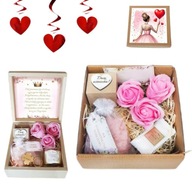 PREZENT NA WALENTYNKI DLA DZIEWCZYNY ŻONY DLA NIEJ KOBIETY KOSZ PREZENTOWY