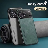 Skórzane etui do iPhone 11–17 Pro Max eleganckie matowe slim