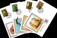 ONZ Genewa - 4 Koperty FDC / 251-254 ( Fauna - Zagrożone zwierzęta ) 1994 r