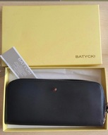 Portfel batycki aszetka torebka kopertówka skóra naturalna