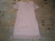 PRIMARK RÓŻOWA KORONKOWA SUKIENKA 134 CM - 8 LAT