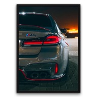 Plakat z ramą 30x40cm BMW M5 Competition sport auto | Pomysł na Prezent