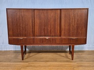 HIGHBOARD,DUŃSKA KOMODA,'E.W. Bach' TEAKOWA LATA 60/70 (214)