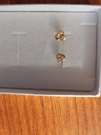 Piękne złote kolczyki węzełki pr. 585