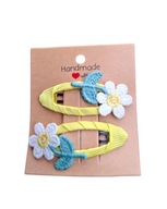 Spinki dla niemowląt dziewczynek kwiatki 2 szt. handmade