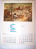 KALENDARZ ŚCIENNY FIRMY ESSO NA 1972 ROK.
