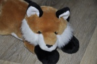 pluszak maskotka fajny leżący lis lisek