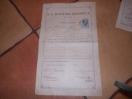 ŚWIADECTWO WYŻSA SZKOŁA TECHNICZNA WIEDEŃ 1875