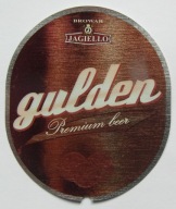 ETYKIETA PIWO JAGIEŁŁO GULDEN BROWAR CHEŁM POKRÓWKA