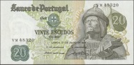 Portugalia 20 escudos 1971 - Garcia de Orta - pomnik - stan bankowy UNC