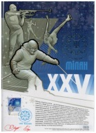 Ukraina 2026 Karnet FDC Znaczek sport igrzyska olimpijskie Olimpiada podpis