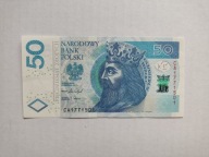 50 zł 2017 rok seria CA 1771501 banknot UNC