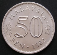 Malezja 50 sen 1982 - stan 1/2