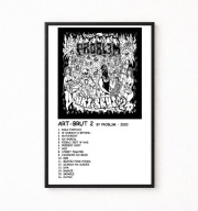 Plakat A4 z ramką PROBLEM "ART-BRUT 2" 21x29,7cm