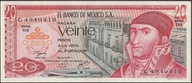 Meksyk 20 pesos 1977 - Morelos - stan bankowy UNC