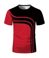 Męski T-shirt szybkoschnący w geometyczne pasy XL