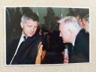 Marek Belka Leszek Miller fotografia Stare zdjęcie Oryginał