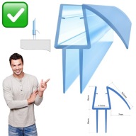 USZCZELKA DOLNA DO DRZWI KABINY PRYSZNICOWEJ OKAPNIK 4-6MM 100CM | INEA