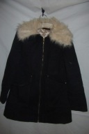 PŁASZCZ KOŁNIERZ FUTERKO LEKKO OCIEPLANY ROZM 10