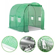 Tunel Foliowy Stelaż 2x2m Szklarnia Zielona Siatka Wzmacniająca 4m2