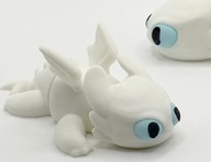 CUTE Breloczek Biała Furia Szczerbatek flexi brelok Jak wytresować smoka