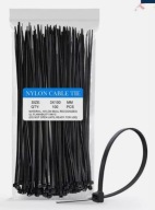 OPASKI ZACISKOWE KABLOWE TRYTYTKI MOCNE 3,0X100MM UV CZARNE MOCNE 100SZT