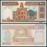 BNB - IRAN 1000 Rials 1982 nr 91/20 358079 # P138f # podpisy 25 # UNC