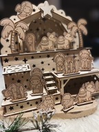 Szopka BOŻONARODZENIOWA Sklejka Figurki Do Dowolnego Ustawiania