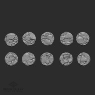 podstawki kamyki 28mm druk3d warhammer figurki